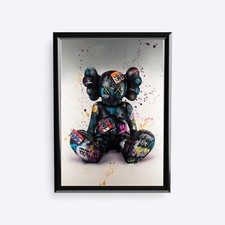 Kaws Banksy bear graffiti