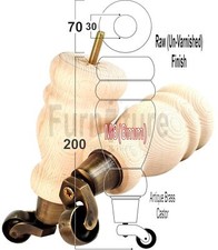 4 Turned Wooden Furniture Leg