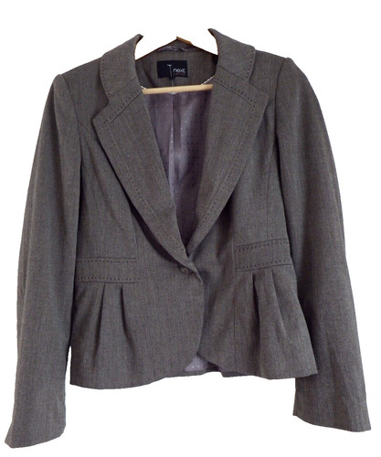 Grey suit jacket tailored - jacket,