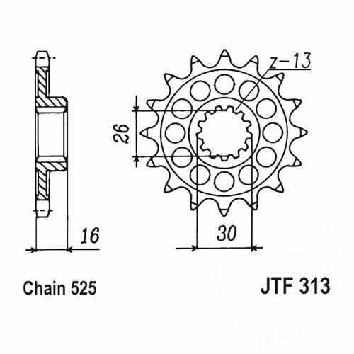 Front sprocket tooth 525 - sprocket,