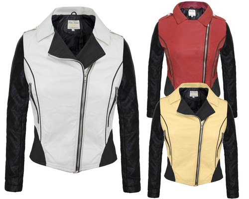 Ladies women coat pvc faux - ladies, pu
