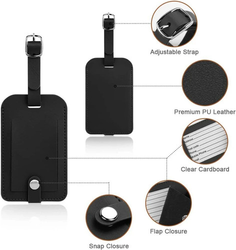 Luggage bag tag leather - luggage,