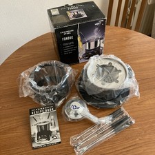 Fondue set, modern Stainless