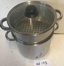 Quality Horwood  Stainless Steel Cook Pot & Steamer + Glass Lid 20cm -Ref 193