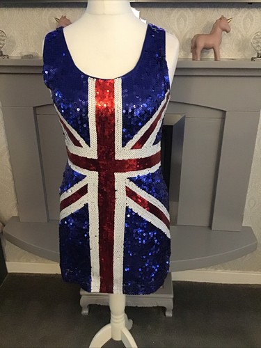 Union jack sequin - sequin, dress.
