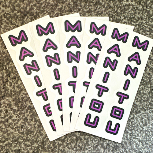 Manitou fork decals pink - manitou, decals,