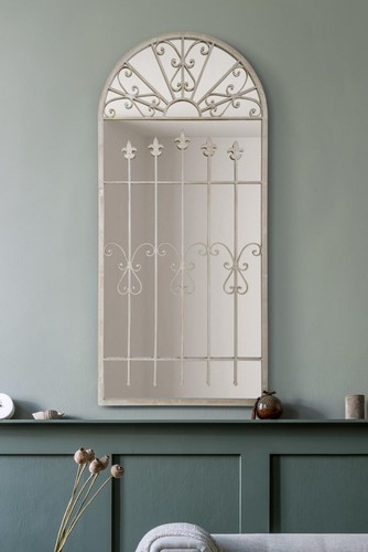 Mirroroutlet large rustic - large,