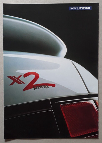 Hyundai pony range brochure - x2,