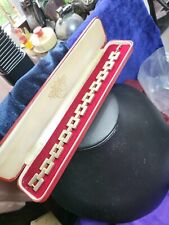 Vintage Chunky 18k Gold Plated Machine Link Bracelet 51.0g