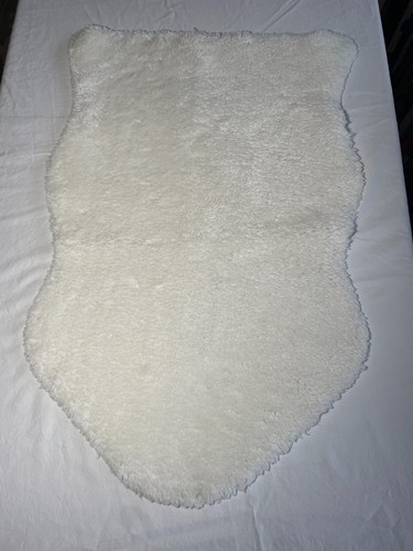 Ikea ivory faux sheepskin - sheepskin, rug