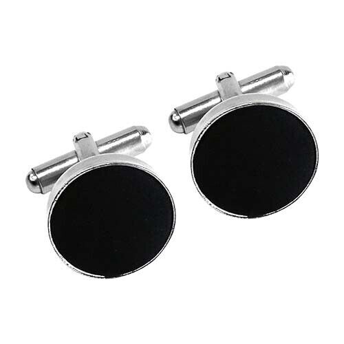 Mens cufflinks silver plated - silver,