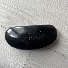 VINTAGE GUCCI SUNGLASSES CASE - CLAMSHELL -  BLACK