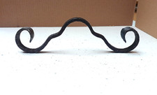 Wrought Iron Abstract Scroll Shaped Scroll 75 x 250mm 12x6mm Flat Bar Grooved