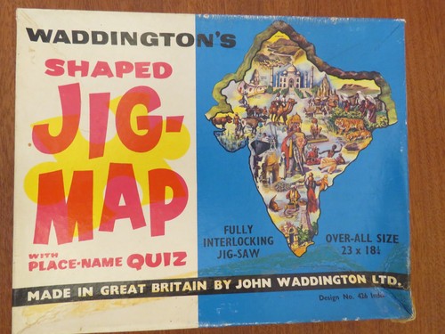Vintage waddingtons shaped jig - vintage,