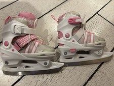 Girls' SFR Adjustable Ice Skates, Size 11-1J - used Once