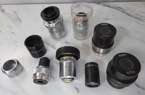 Vintage microscope optics job - vintage,