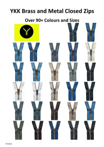 Ykk brass metal - metal, trouser