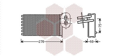 Heat exchanger interior - exchanger,,