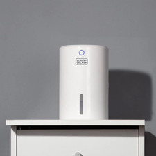 BLACK+DECKER Portable Mini Dehumidifier BXEH60001GB 900ml, White