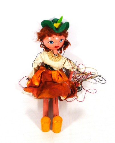 Vintage wooden marionette - wooden,