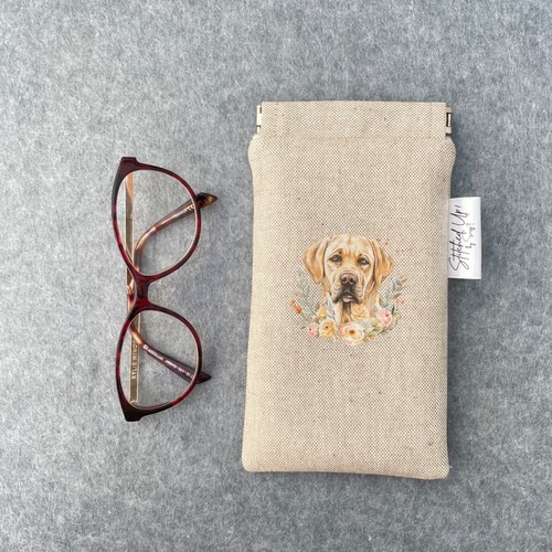 Dog glasses case - floral,