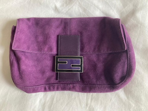 Fendi purple bag - , suede