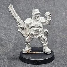 Cadian Shock Troops Lieutenant Metal OOP 1994 Warhammer 40k Imperial Guard