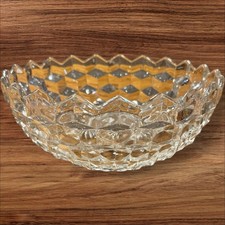 vintage cut glass Trifle Bowl