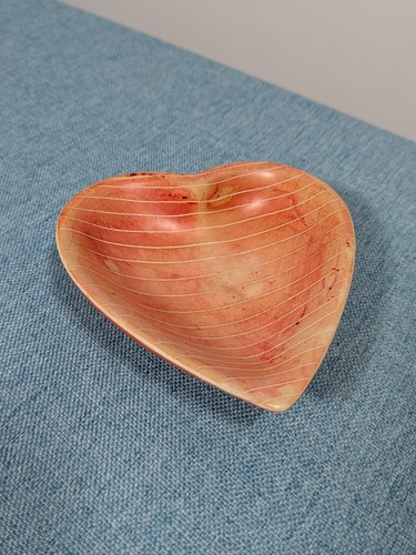 Small soapstone carved heart - small,