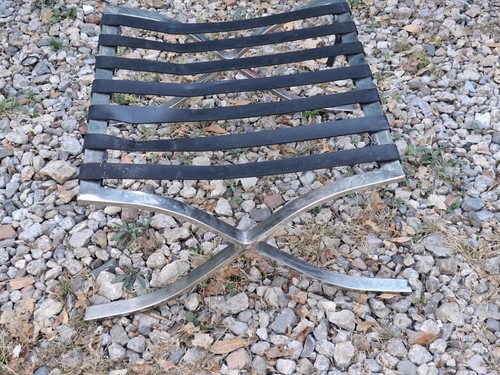 Vintage chrome and leather - chrome,