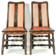 PAIR OF ANTIQUE PAINTED FINISH