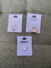 Claire’s Accessories Ring Bundle X 3