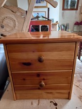 Vintage solid pine two drawer