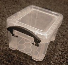 Really Useful Box 0.14 Litre - Single Clear Plastic Storage Box