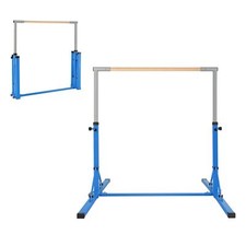 Kids Foldable Gymnastics Bar Adjustable Horizontal High Bars Home Training Gym