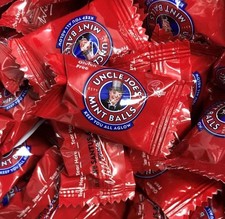 Uncle Joes |  Mint Balls Hard Boiled Sweets | Traditional Wrapped Mintballs