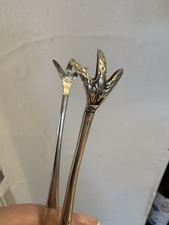 Ornate Sterling Silver Sugar Tongs Martin Hall & Co Sheffield Hallmarked Antique