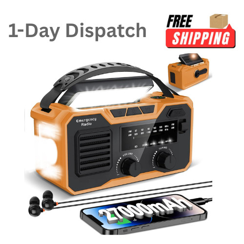27000mah emergency radio - 27000mah, solar