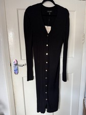 New QED London With Labels Ladies Black Jumper Dress Size UK Large