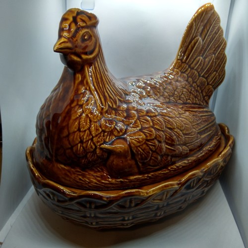 Lge portmeirion pottery brown - lge,