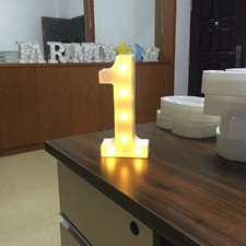 Light up Number Sign Lighted
