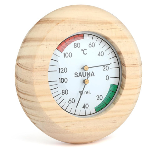 Wood sauna thermometer - sauna, and