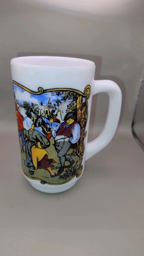 Vintage arcopal milk glass mug - vintage,