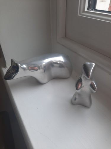 Vintage aluminum bear - 2, x