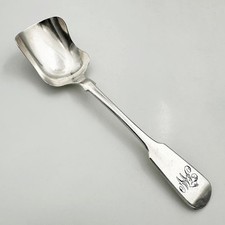 VICTORIAN SHOVEL SUGAR SPOON STERLING SILVER Birmingham 1860 George Unite