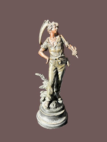 French spelter statue le - spelter,
