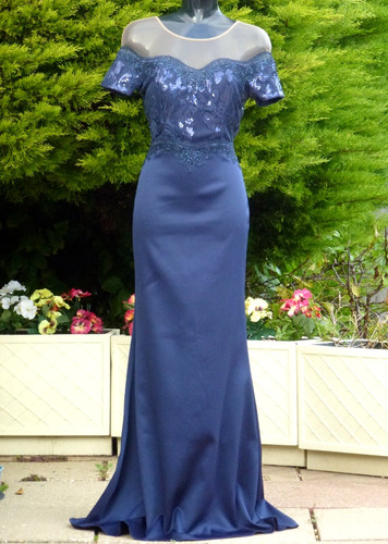 Goddiva sequin maxi - dress, size
