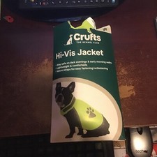 CRUFTS HI-VIS LARGE JACKET  DOGS BIRTHDAY CHRISTMAS CANINE CLOTHES
