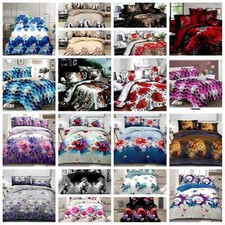 3D Duvet Cover 4Pcs Quilt