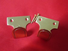 2 x Polished Brass Sash Window Pulls . New in packet with fixing screws